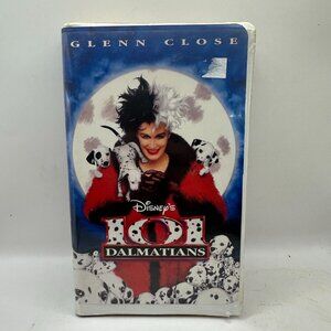 Disneys 101 Dalmatians VHS Tape Glenn Close As Cruella De Vil Classic Case 1996